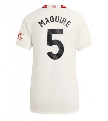 Manchester United Harry Maguire #5 Koszulka Trzecich Kobiety 2023-24 Krótki Rękaw